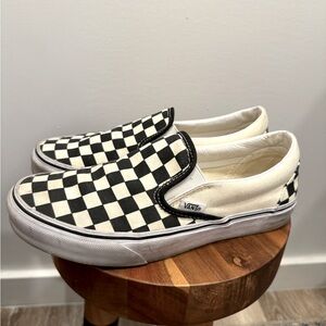Checkered Slip on Vans